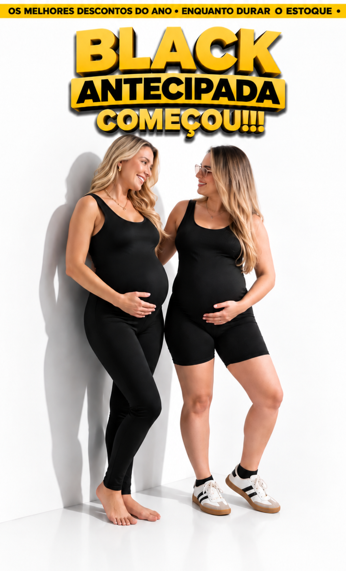 Combo Mamãe Black – Macacão + Macaquinho