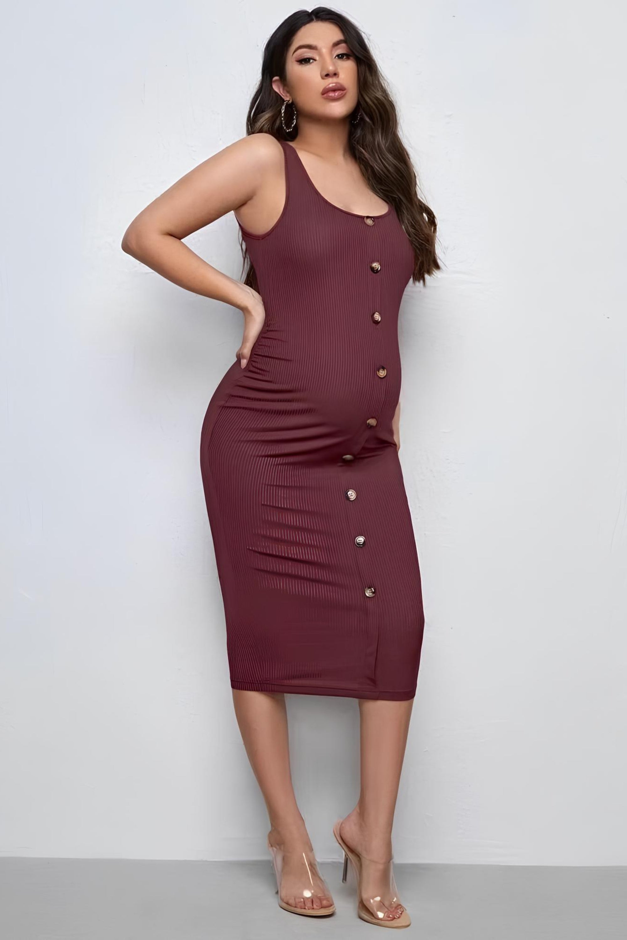 Vestido gestante midi