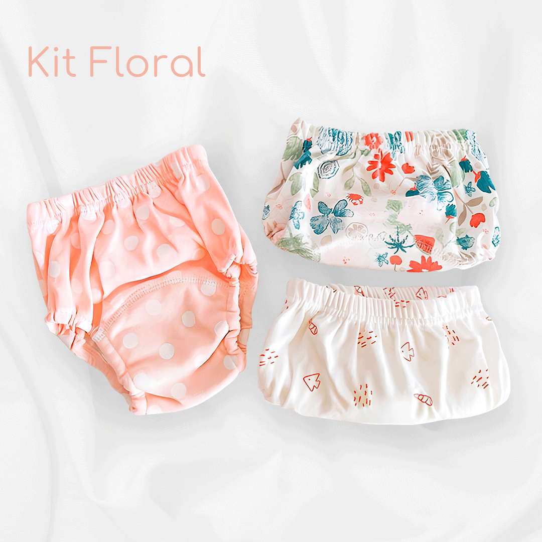 Kit 3 Unidades Fraldas de Auxílio no Desfralde - Soft Baby
