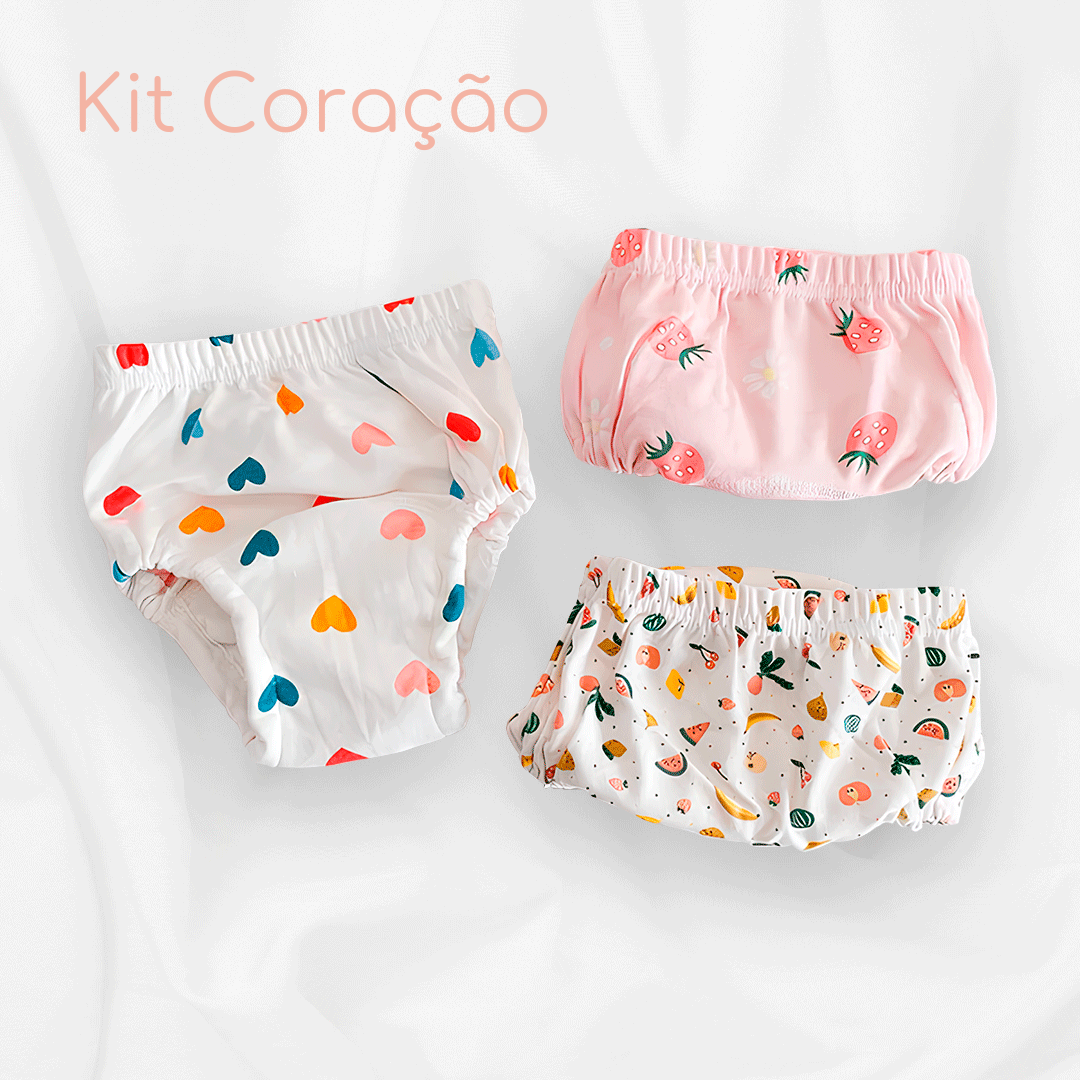 Kit 3 Unidades Fraldas de Auxílio no Desfralde - Soft Baby