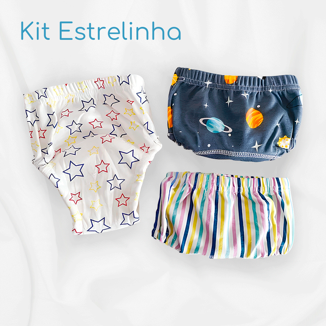 Kit 3 Unidades Fraldas de Auxílio no Desfralde - Soft Baby