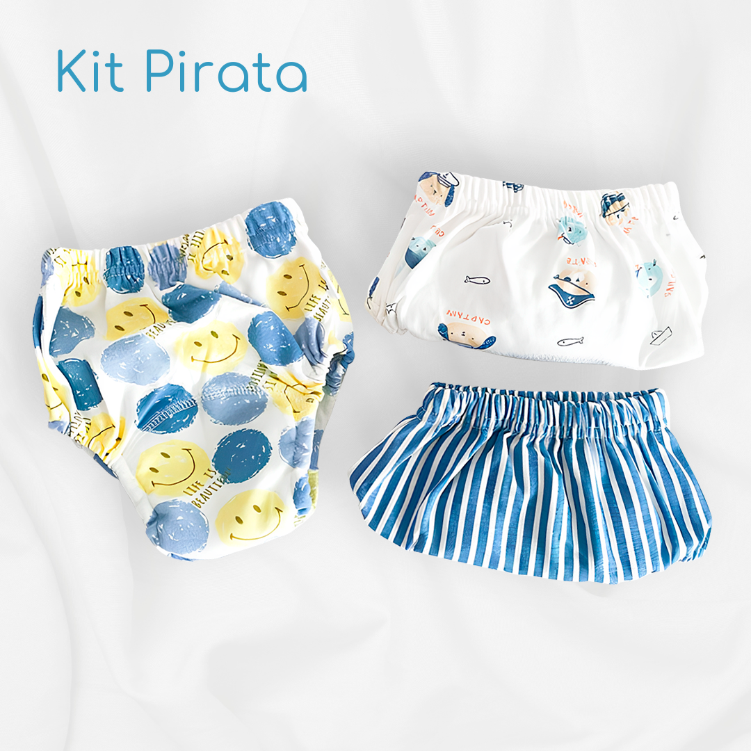 Kit 3 Unidades Fraldas de Auxílio no Desfralde - Soft Baby