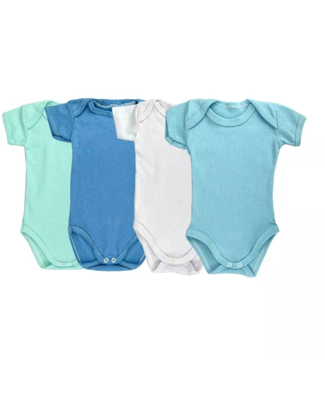 Kit 3 Body Infantil Manga Curta